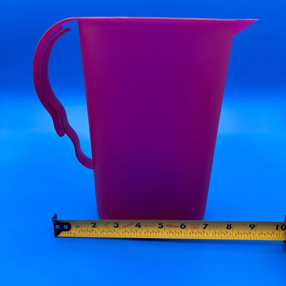 Tupperware Impressions 2 Qt Slim Refrigerator Pitcher Purple Pink Berry